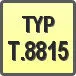 Piktogram - Typ: T.8815
